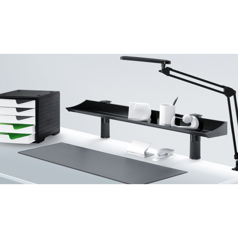 Hansa panneau de surcharge de bureau Uno Top Board, gris clair, plastique, 1000 mm