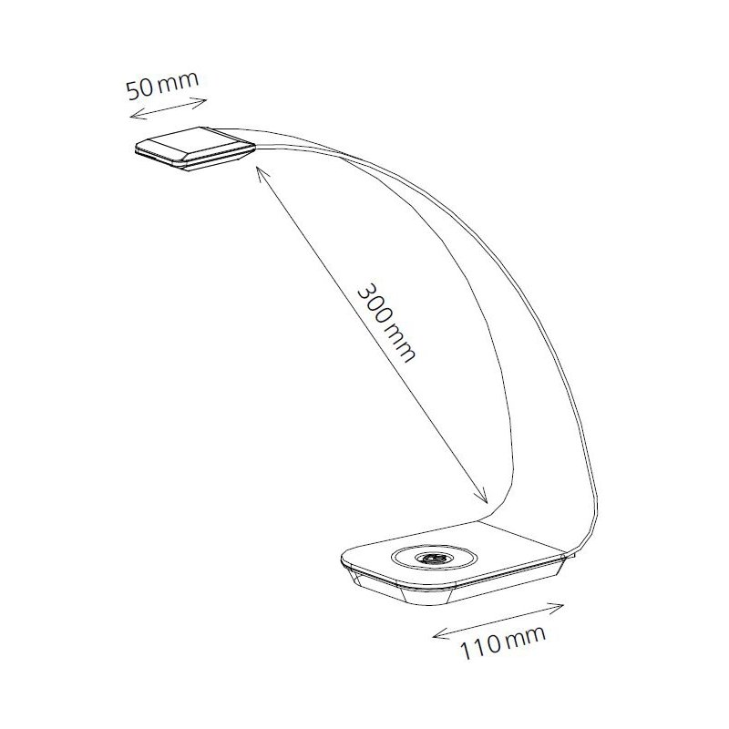Hansa Lampe de bureau LED Scala, violet, 3W, variateur 3 niveaux