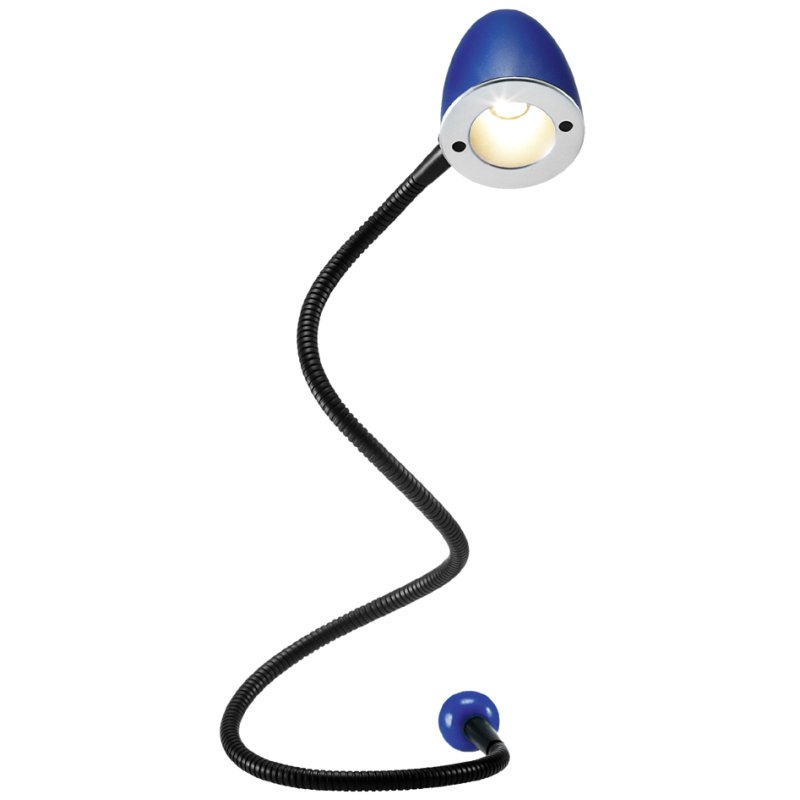 Hansa Lampe de bureau USB-LED Snake, noir, col de cygne flexible, 1,5W