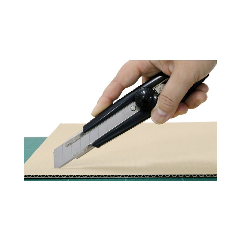 NT Cutter couteau à lames interchangeables eL-500, boîtier plastique, noir, 18 mm