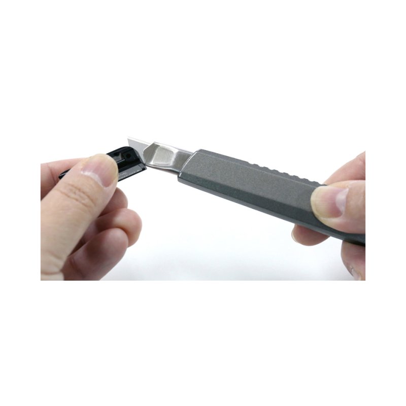 NT Cutter Stanley mes A-300GRP, aluminium behuizing, 9 mm, antraciet