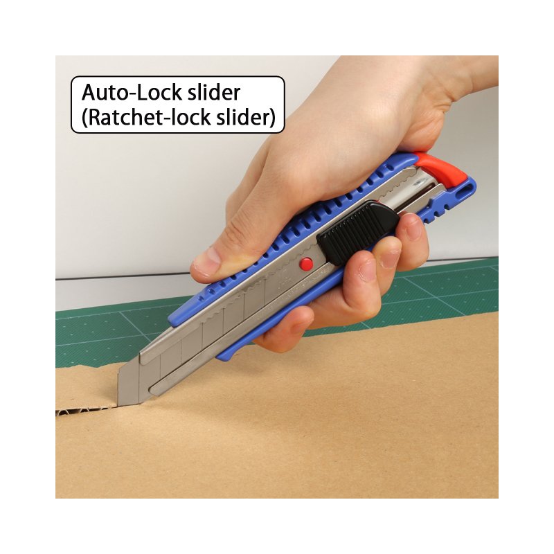 NT Cutter couteau à lames sécables L-300RP, boîtier plastique, bleu, 18 mm