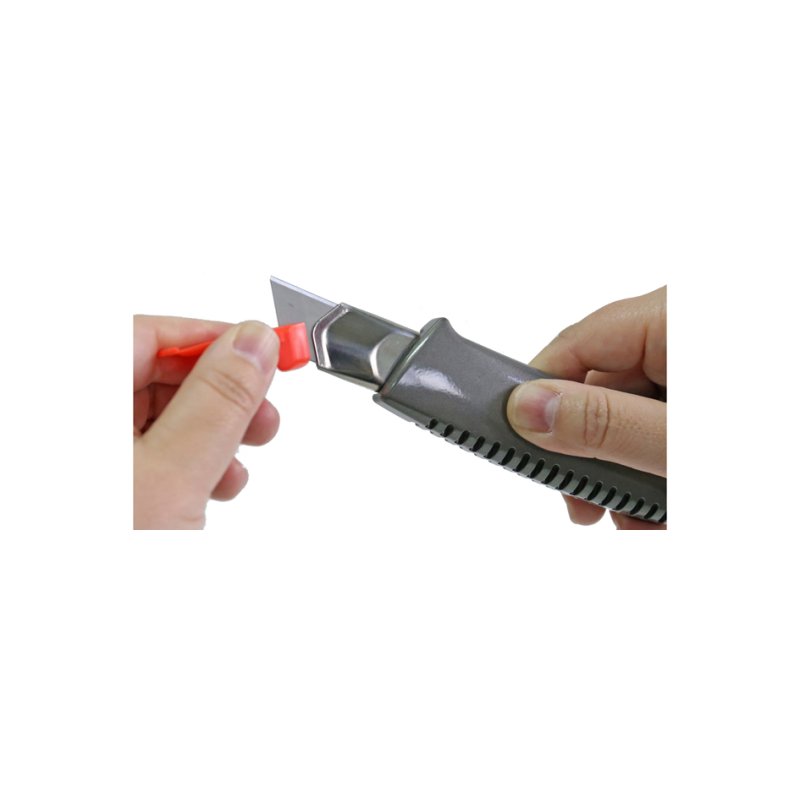 NT Cutter couteau à lames sécables L-500GRP, boîtier aluminium, lame 18 mm, anthracite