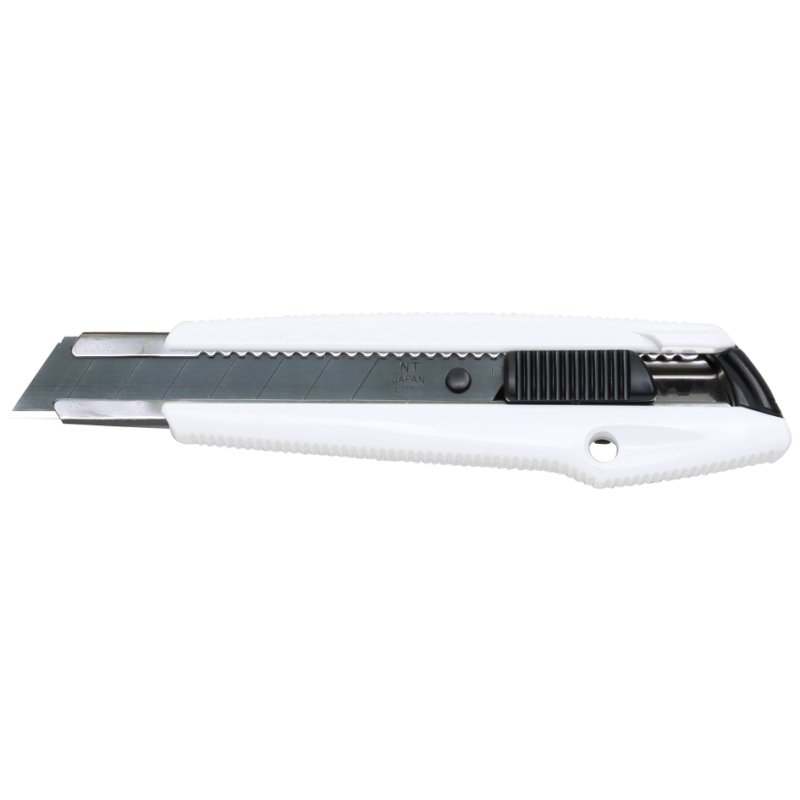 NT Cutter professioneel universeel mes, kunststof behuizing zwart-wit, 18 mm kling