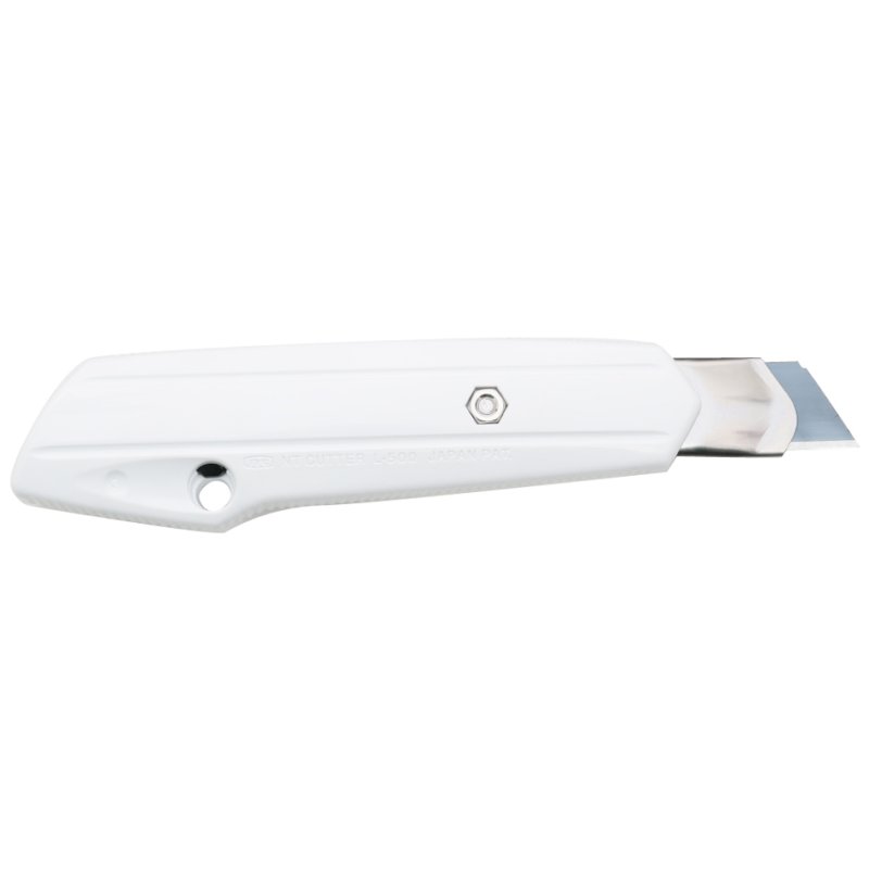 NT Cutter professioneel universeel mes, kunststof behuizing zwart-wit, 18 mm kling