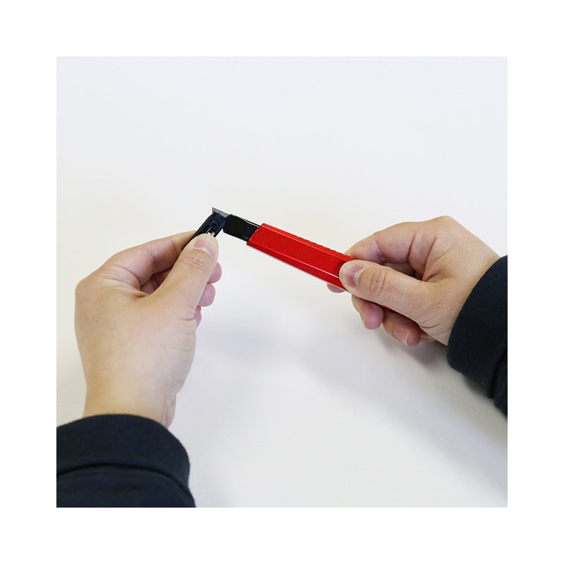 NT Cutter stanleymes PMGA-EV01, aluminium, rood/zwart, 9 mm