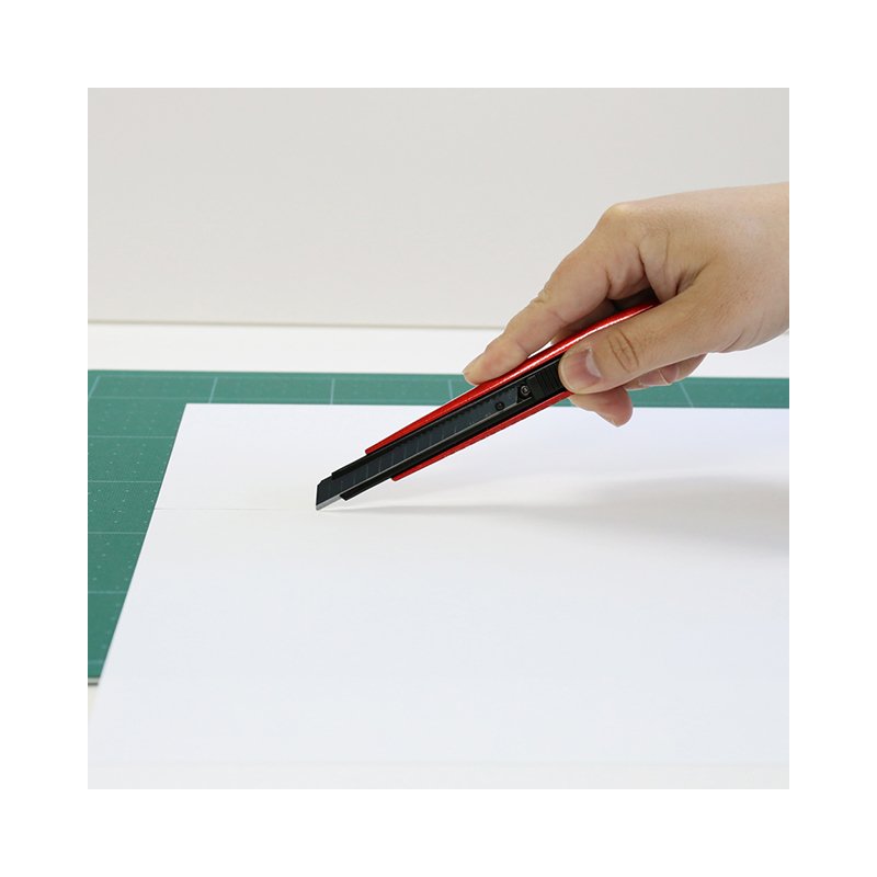 NT Cutter stanleymes PMGA-EV01, aluminium, rood/zwart, 9 mm