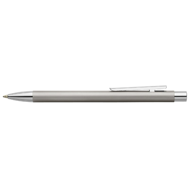 Faber-Castell stylo Neo Slim, acier inoxydable mat, grande recharge