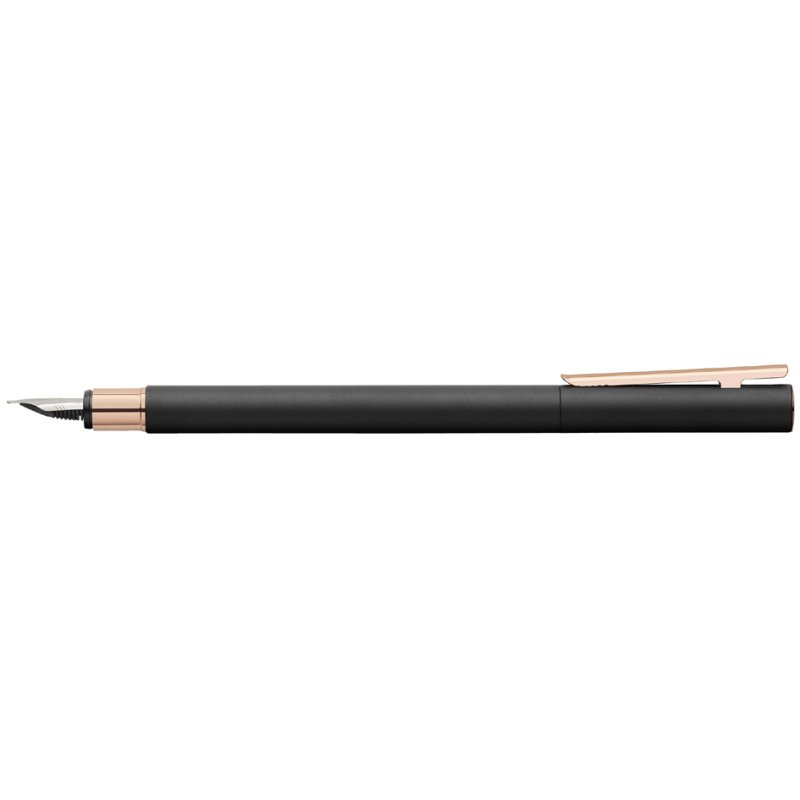 Faber-Castell stylo plume NEO Slim, noir/rose, EF