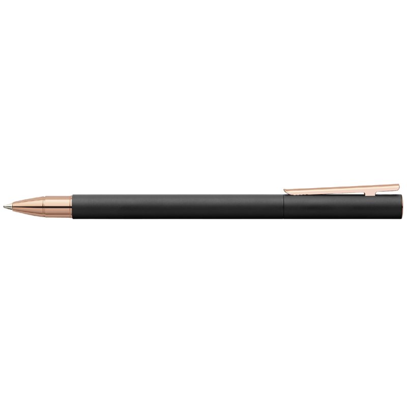 Faber-Castell stylo-roller NEO Slim métal, noir/rosé