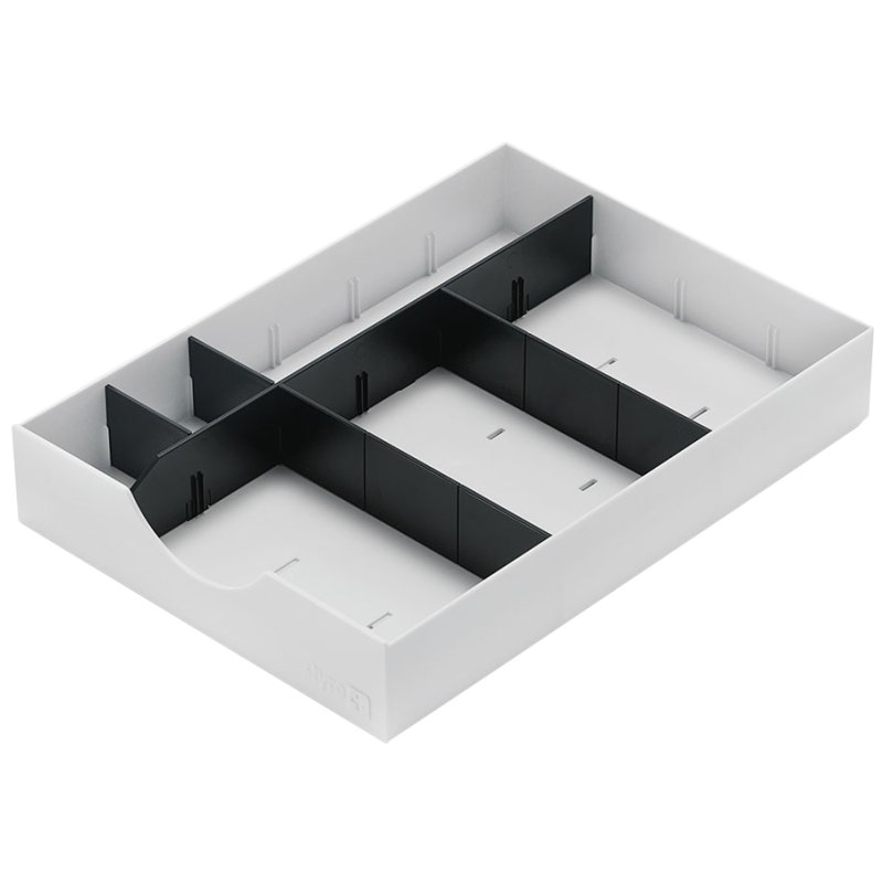 styro systeemlade voor sorteerstation styrodoc, zwart, 230×320×53 mm