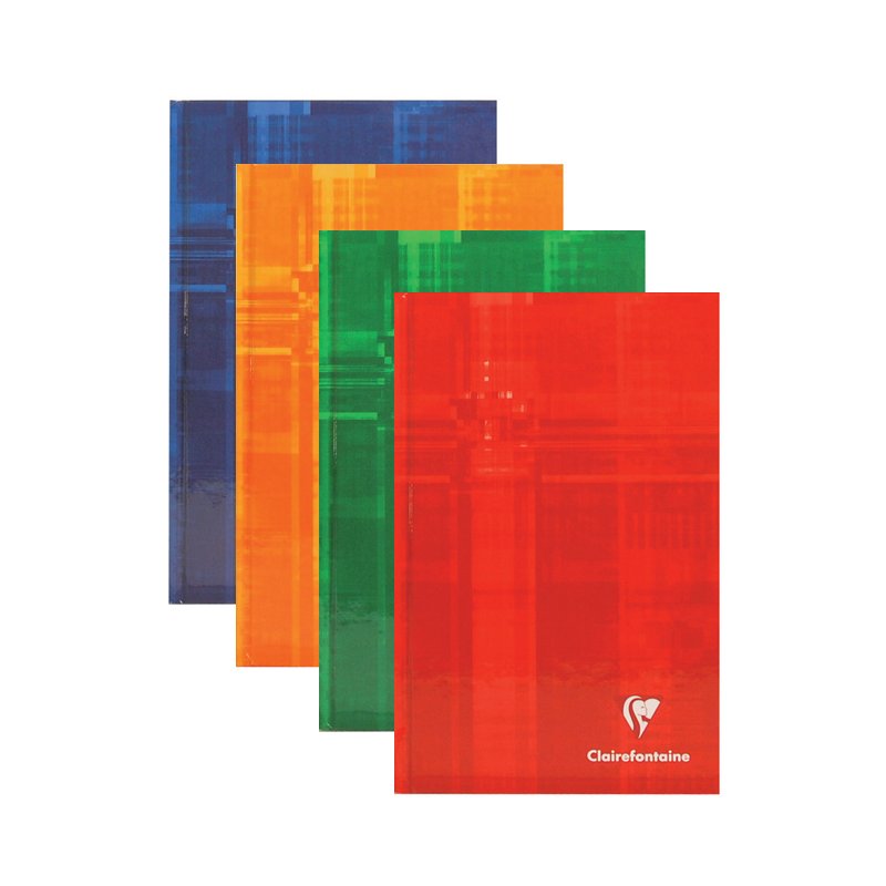 Clairefontaine cahier quadrillé broché, 110 × 170 mm, blanc, 96 feuilles
