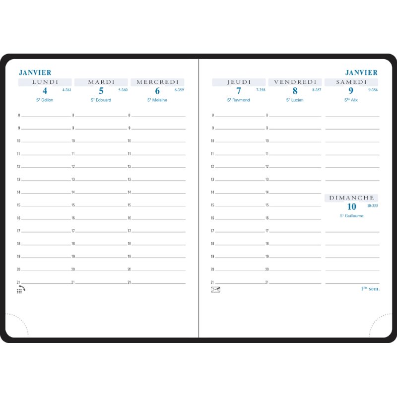 EXACOMPTA Agenda de poche Horizons 13 2026 Cassandra