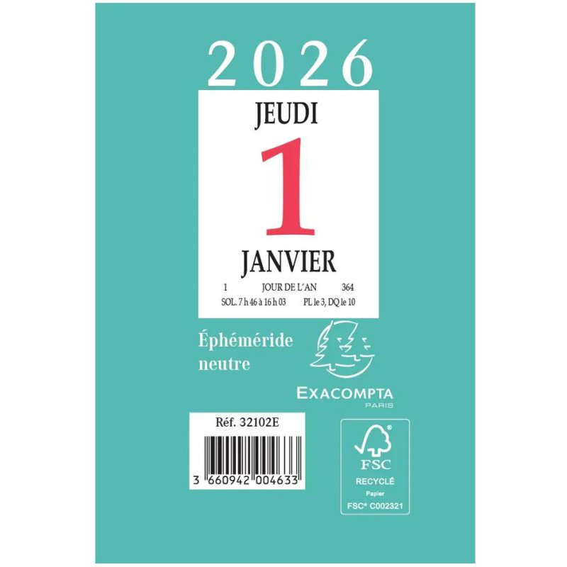 EXACOMPTA Agenda de Bureau Humoristique 2025, format compact