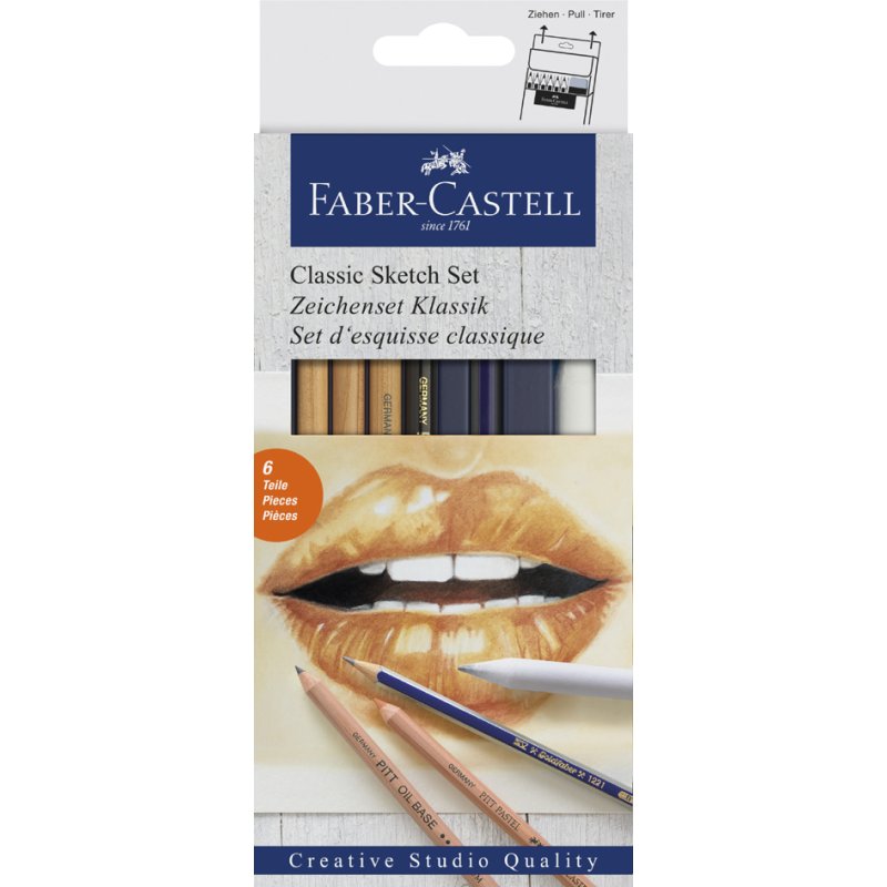 Faber-Castell drawing set KLASSIK, 6-piece