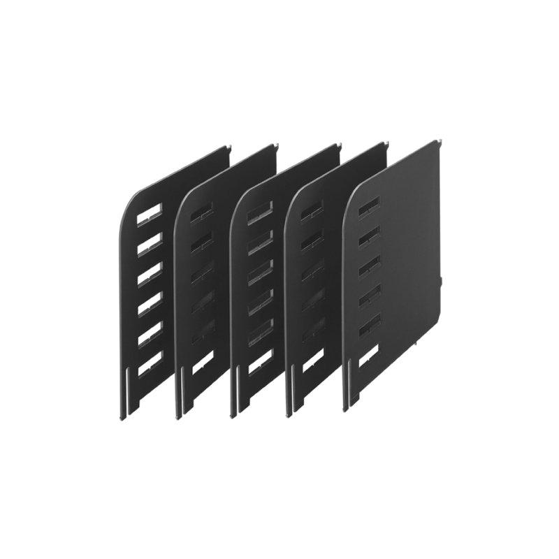 styro Organiseur de bureau styrorac, modulaire, noir/gris, 723×304×248 mm