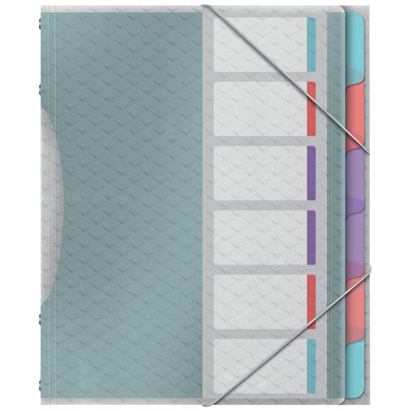 Esselte chemise à anneaux Colour'Breeze, A4, PP, 12 compartiments