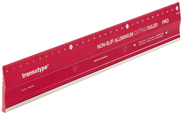 transotype snijliniaal PRO, aluminium, 300 mm, rood