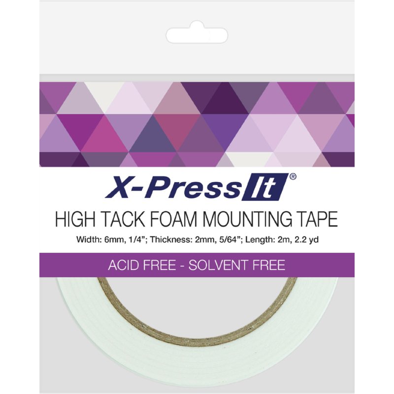 transotype Montage-S dubbelzijdige schuimtape, wit, 2 mm dik