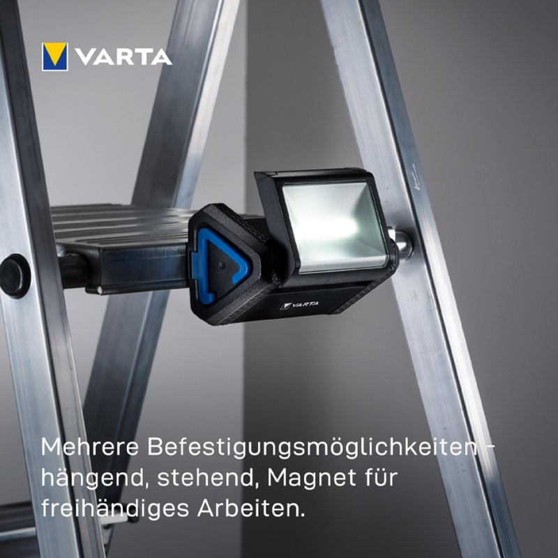VARTA werkverlichting Work Flex Area Light, met haak en magneet, 230 lumen, IP54