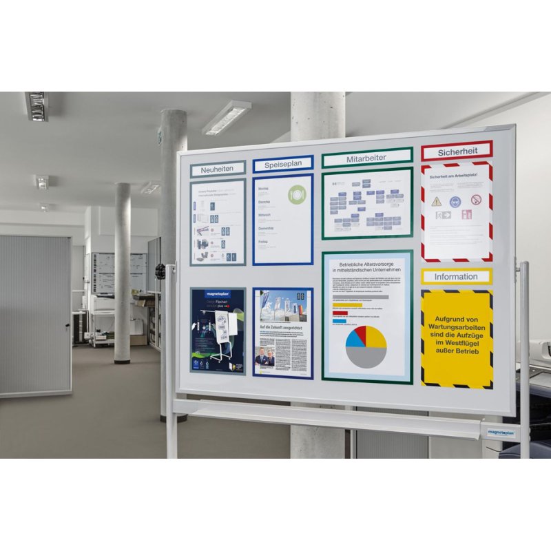 magnetoplan bande magnétique de sécurité A4, jaune/noir, 5 pièces