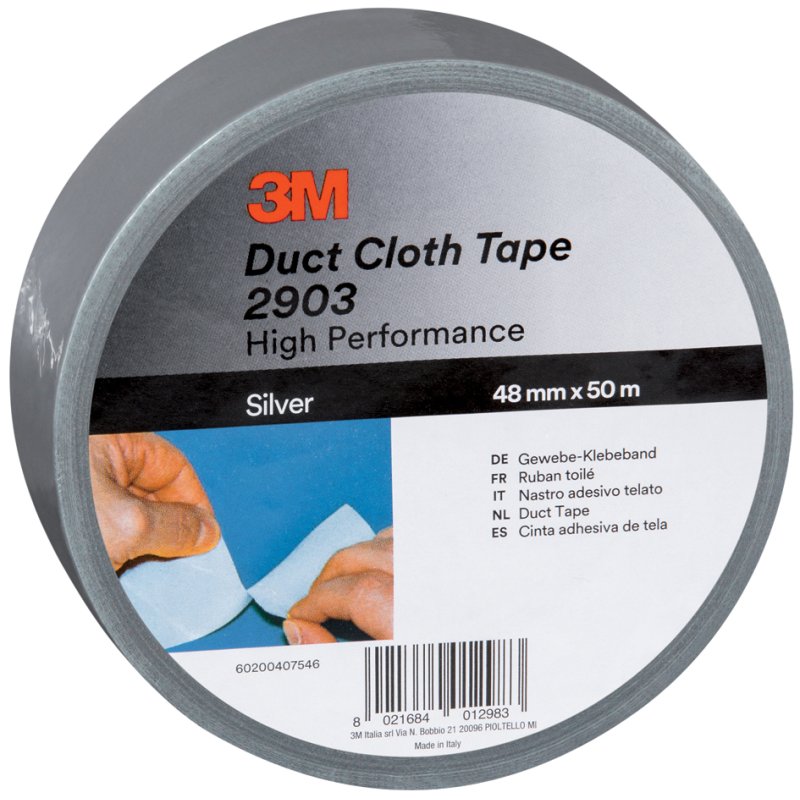 Scotch textieltape 2903, zwart, 48 mm × 50 m