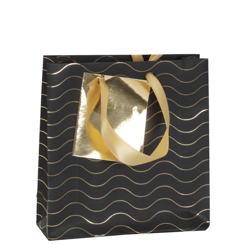Clairefontaine sac cadeau Noël Max et moi, grand, 320×130×245 mm, ruban satin doré