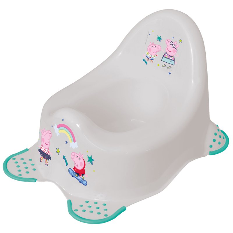 keeeper gobelet bébé adam Peppa Pig, gris clair, pieds en caoutchouc, 38×27×23,5 cm