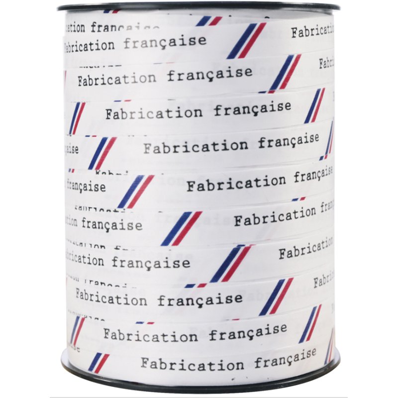 Clairefontaine ruban cadeau Plaisir, noir avec texte blanc, 10 mm × 250 m