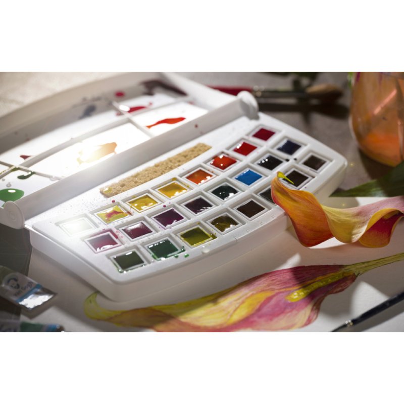 Royal Talens watercolour paint Van Gogh, botanical tones, 24 colours, plastic case