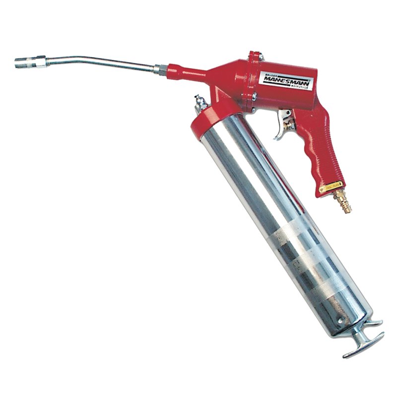BRÜDER MANNESMANN pistolet à graisse pneumatique, rouge/argent, 4-8 bar