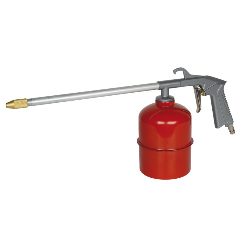 BRÜDER MANNESMANN pistolet de pulvérisation, réservoir en acier, rouge