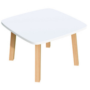 PAPERFLOW bijzettafel Woody, antraciet, 60×60×40 cm, massief hout