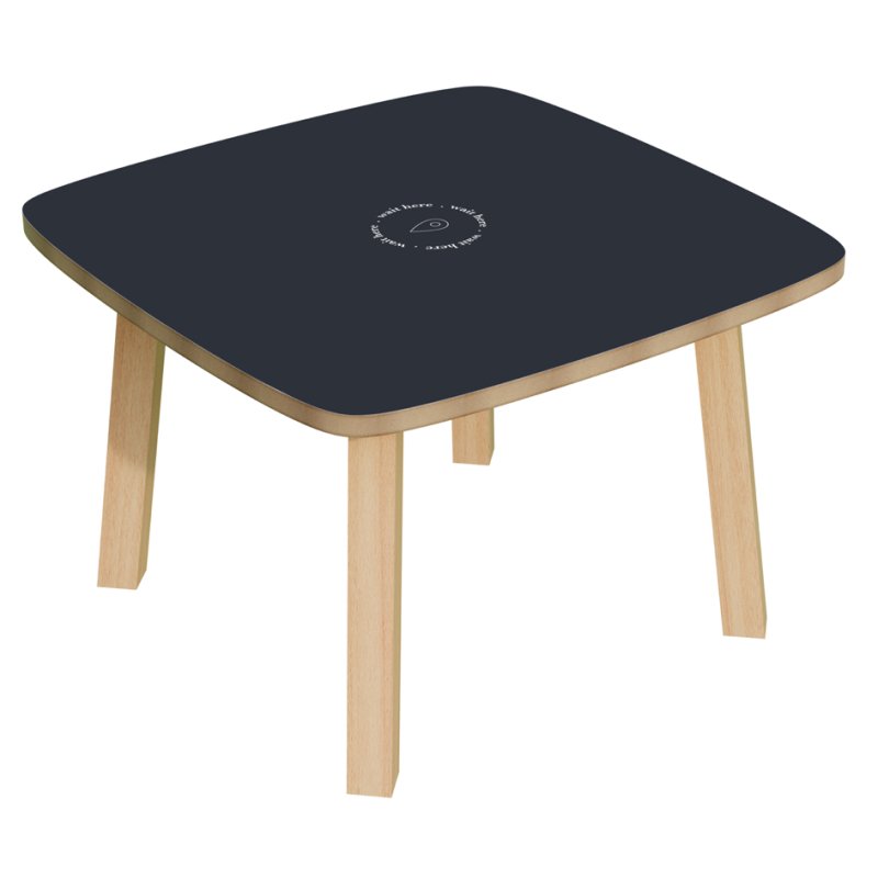 PAPERFLOW bijzettafel WOODY, massief beukenhout, 60×60×40 cm