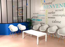 PAPERFLOW bijzettafel easyDesk, rechthoekig, beuken/wit, 114×60×40 cm