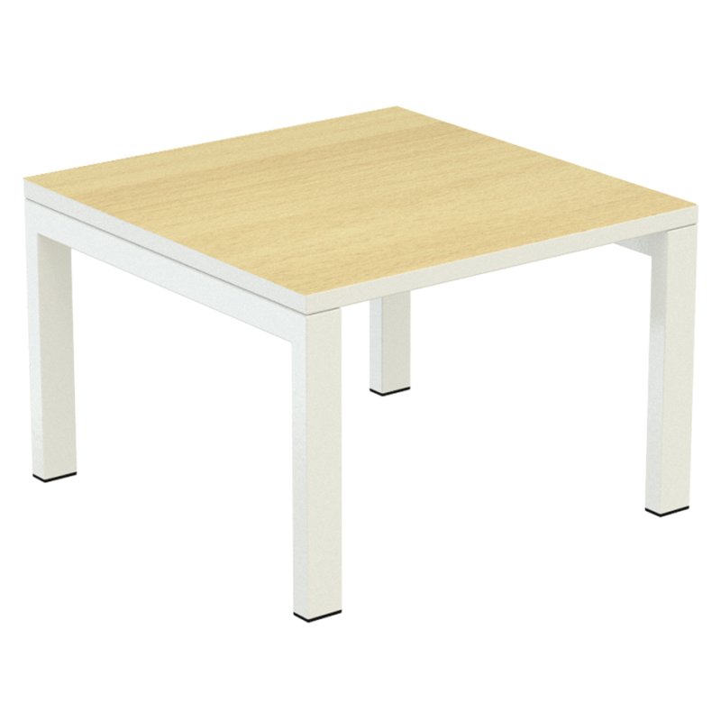 PAPERFLOW table d'appoint easyDesk, carré, blanc, 60×60×40 cm