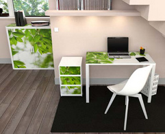 PAPERFLOW Bureautafel easyDesk, 114×60×75 cm, wit, 4-poten