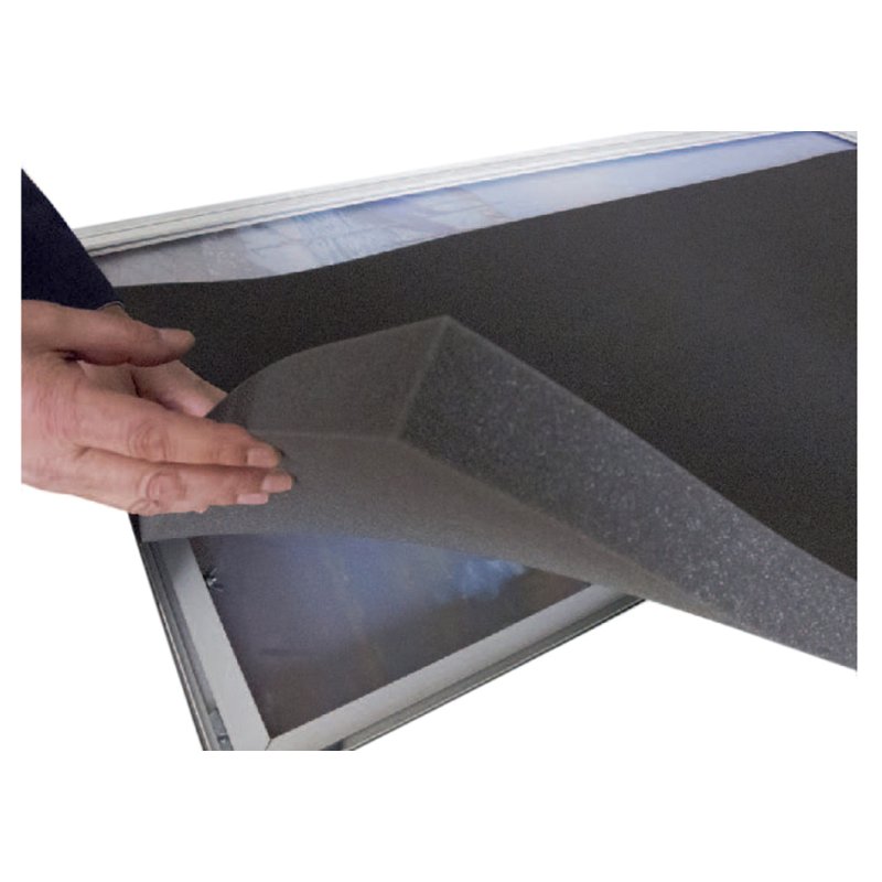 PAPERFLOW cloison easyScreen, revêtement textile, bleu, 940×390×1740 mm