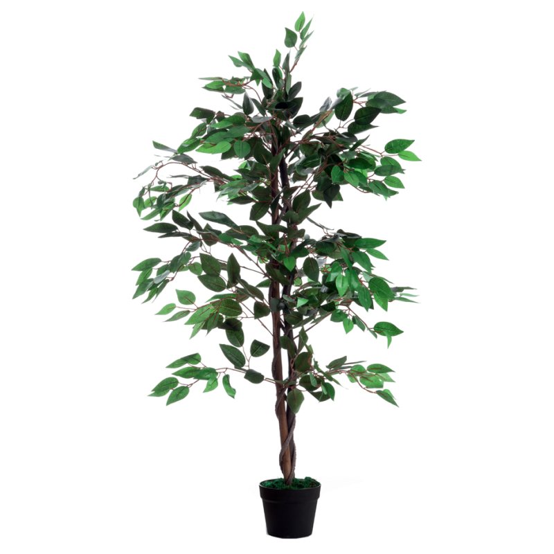 PAPERFLOW kunstplant vijgenboom, 120 cm hoog, polyester bladeren