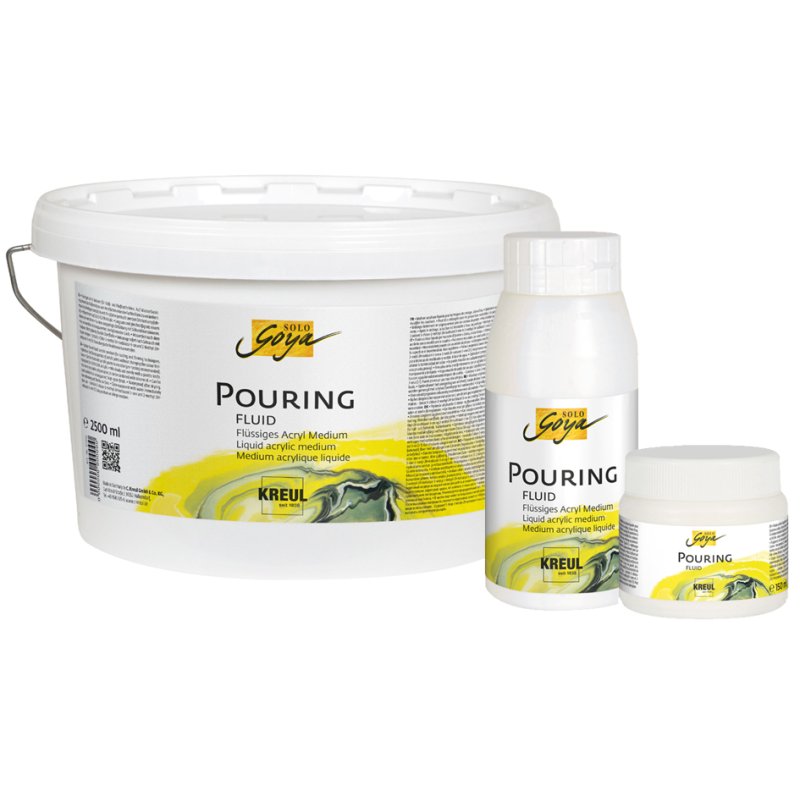 KREUL SOLO Goya Pouring liquide, medium acrylique, base aqueuse, 500 ml