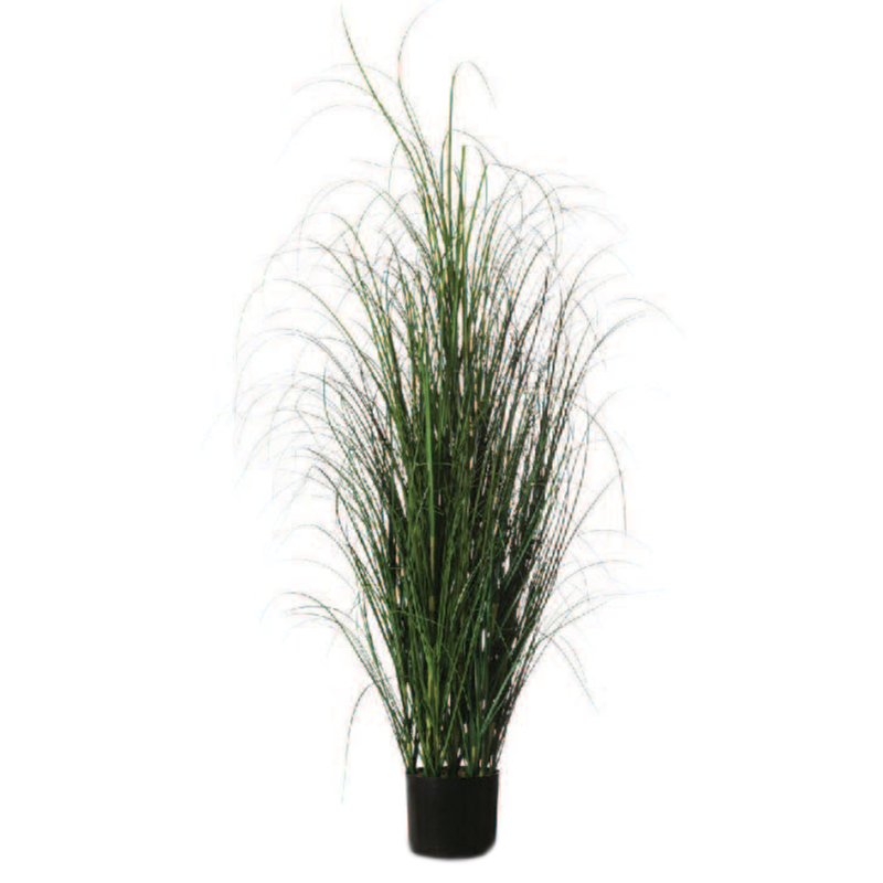 PAPERFLOW kunstgras plant, 130 cm hoog, PVC, kunststof pot