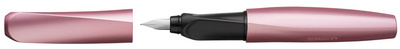 Pelikan Twist vulpen, blauw-metallic, punt M, ergonomisch