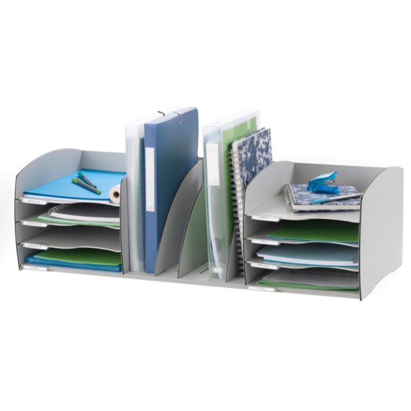 PAPERFLOW système de rangement XL, 8 compartiments, gris