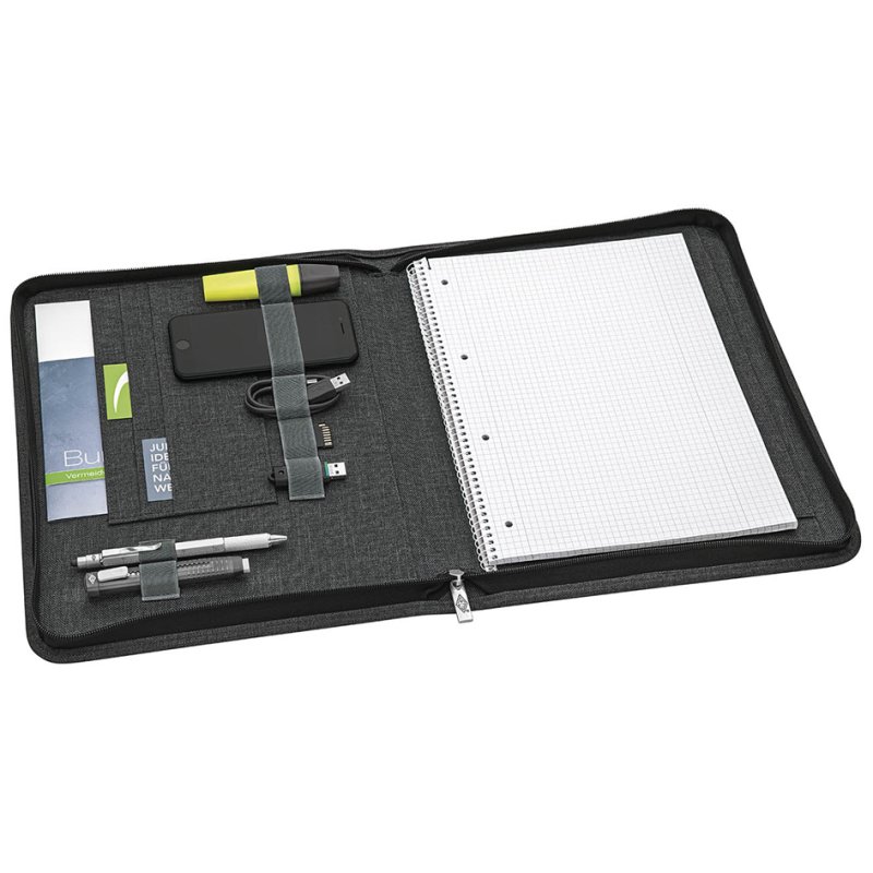 WEDO classeur d'écriture COLLEGE, A4, polyester, gris