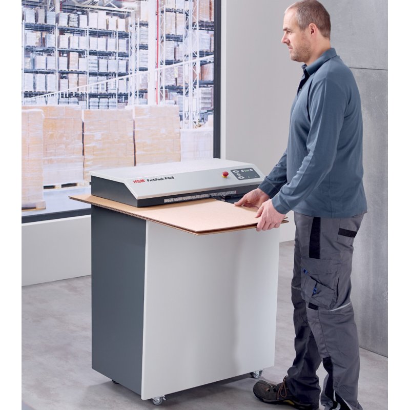 HSM machine de coussins d'emballage ProfiPack P425, largeur d'alimentation 425 mm, gris clair/anthracite