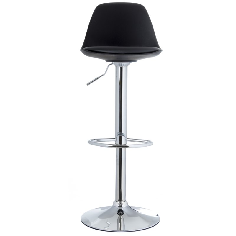 PAPERFLOW tabourets BOBBA, noir, hauteur réglable 590-710 mm, lot de 2