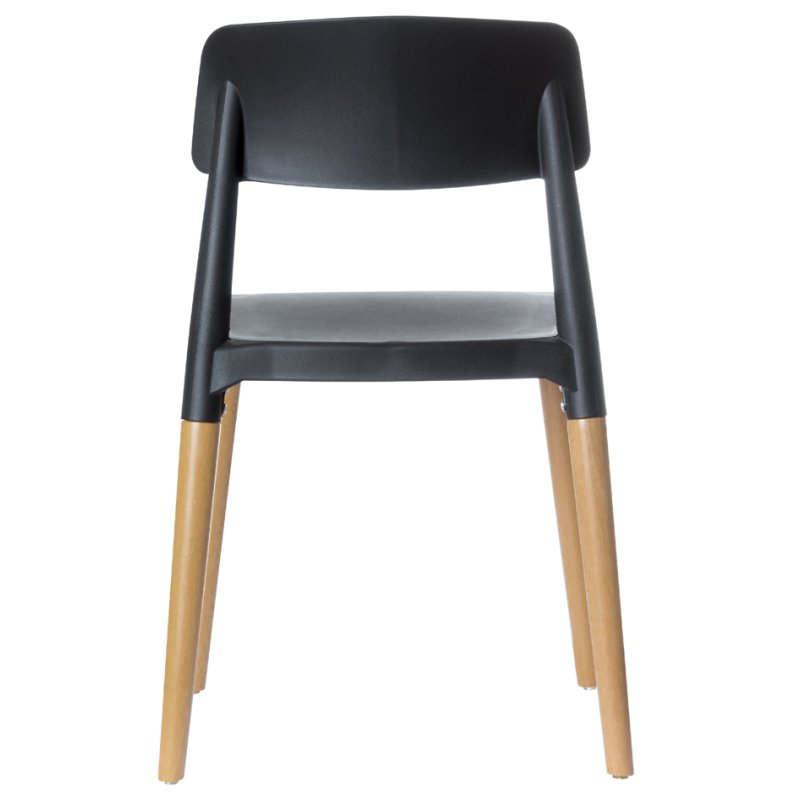 PAPERFLOW chaises visiteurs GLAMWOOD, blanc, lot de 2, 47×48×75 cm
