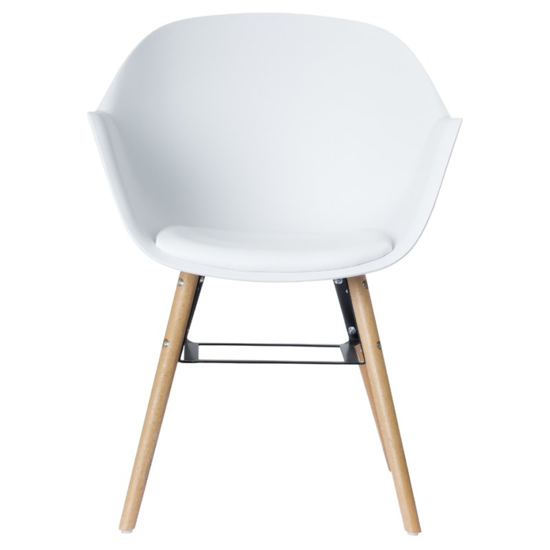 PAPERFLOW chaises pour visiteurs WISEMAN, blanc, 2 pièces