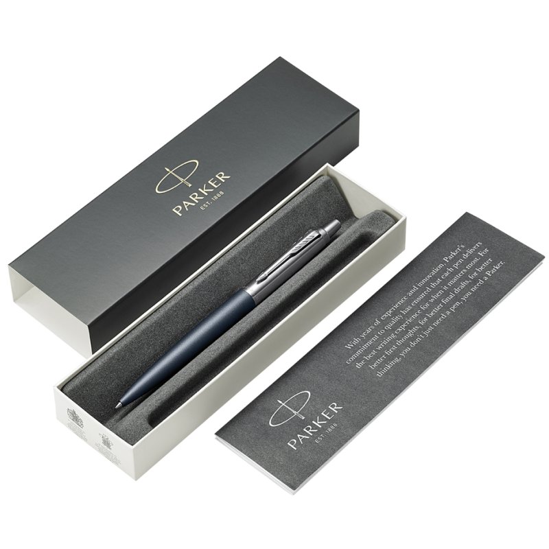PARKER Jotter XL stylo-bille rétractable, gris mat, bleu, M