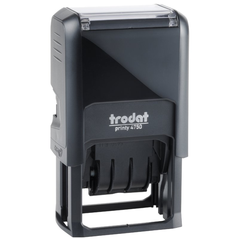 trodat datumstempel Printy 4.0 4750, configureerbaar, zwart, 40×23 mm